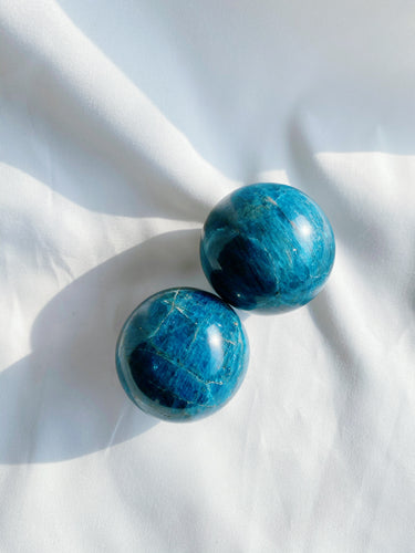 Blue Apatite Sphere