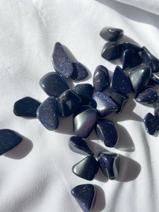 Blue Goldstone Tumble